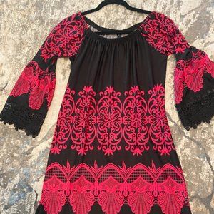 Black and Pink dress sz M